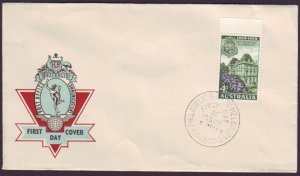 1959 4d QUEENSLAND ON POST OFFICE HERMES FIRST DAY COVER UNADDRESSED (RU5228)