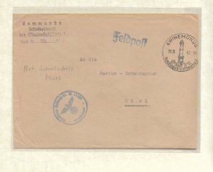 WW2: German Naval Feldpost: M-17837 KMS Mars 8/26/1942 (54782)