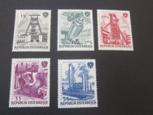 Austria 1961 Sc 668-72 set MNH