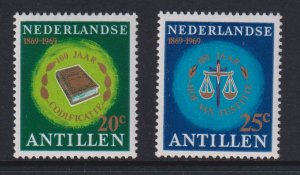 Netherlands Antilles  #317-318 MH 1969 Court of Justice