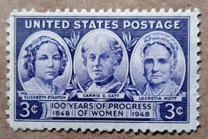 United States #959 3c 100 Years of Progress of Women MNH (1948)