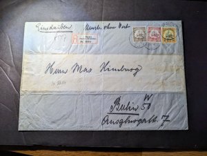 1909 Registered German West Africa Cover Mwanza to Berlin W50 Germany