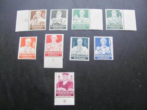 GERMANY 1934 MNH SC# B59-67 PROFESSIONS SET $550