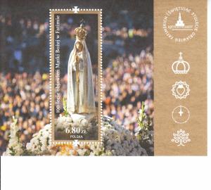 2017 Poland Fatima Apparitions SS (Scott 4277) MNH