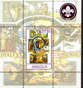 Angola MNH Cinderella Loyalty, Patriotism, Service with USA flag