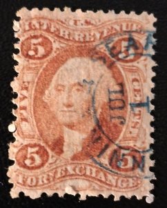 US #R26 Used 5c Foreign Exchange Red VF Revenue 1865