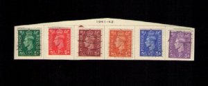 Great Britain  Sg 485-Sg 490 Used KGVI Sc 258-Sc 263 Very Fine