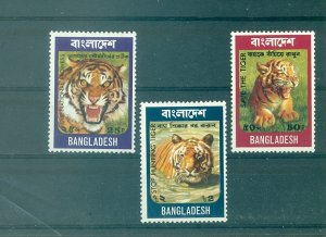 Bangladesh - Sc# 69-71. 1974 Save the Tiger. MNH $3.95.