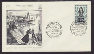 France 1031 Vercors 1962 U/A FDC