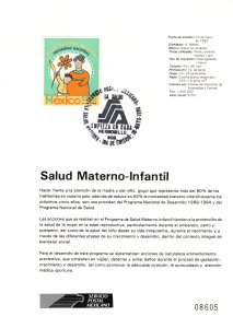 SALUD MATERNO INFANTIL HEALTH OF MOTHER AND CHILDREN 1990 BROCHURE