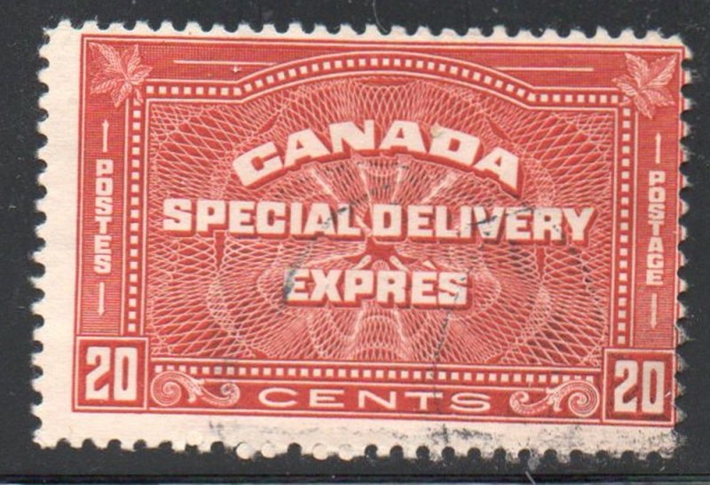Canada Sc E5 1932 20 c Special Delivery stamp used