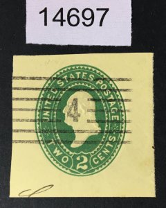 US STAMPS # U312 CUT SQUARES POSTAL STATIONERY USED CAT. $ LOT #14697