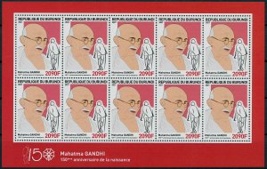 Burundi 2021 MNH Mahatma Gandhi Stamps Historical Figures People 2090F 10v MS IV