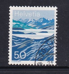 Switzerland  #904  used 1991  mountain lakes 50c