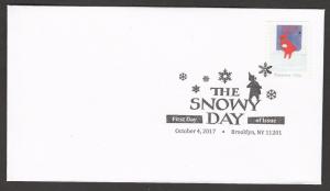 US 5243 The Snowy Day Peter forming Snowball BWP FDC 2017