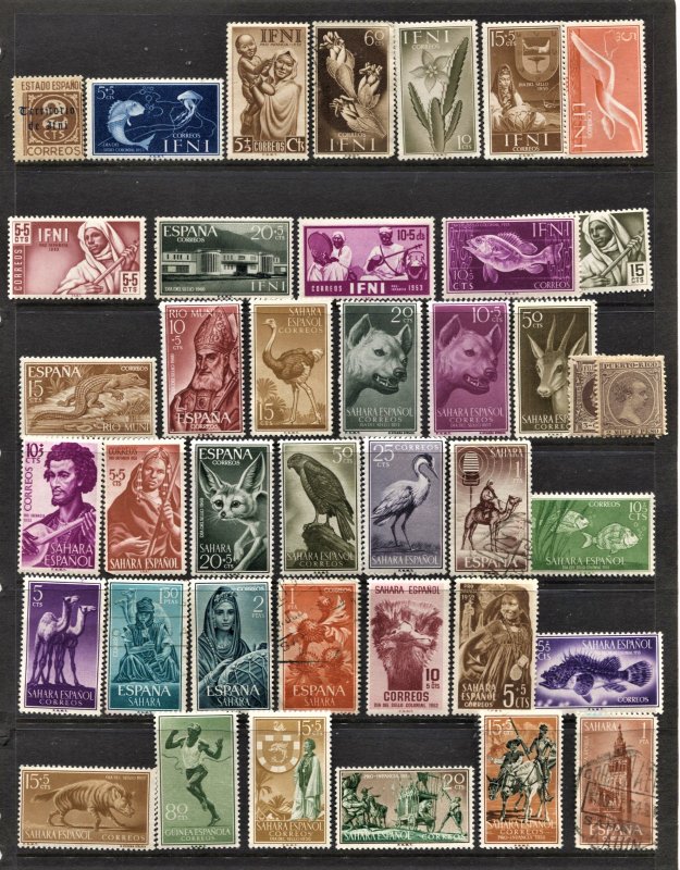 STAMP STATION PERTH Spanish Colonies Mix #40 Mint / Used Selection - Unchecked