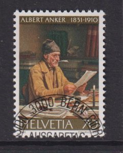 Switzerland   #696 cancelled 1981 the Parish Clerk by Albert Anker 70c