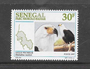 BIRDS - SENEGAL #1728 EAGLE MNH