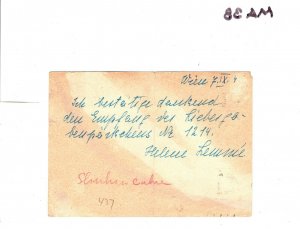 AUSTRIA Card 1944 WW2 Censor *INK-TESTED* UNDERCOVER POLISH ADDRESS Lisbon MA38