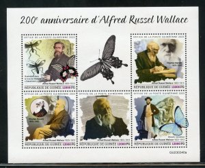 GUINEA 2023 200th ANNIVERSARY OF ALFRED RUSSEL WALLACE SHEET MINT NH