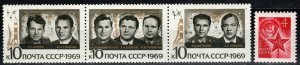 Russia #3657a, 3670 MNH  CV $4.00 (P423)