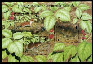 JERSEY SGMS1310 2007 COUNTRYSIDE ANIMALS MNH