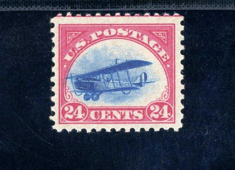 USAstamps Unused FVF US 1918 Airmail Jenny Fast Plane Scott C3 Var OG MVLH