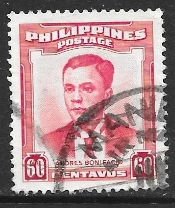 Philippines 600: 60c Andres Bonifacio (1863-1897), used, VF
