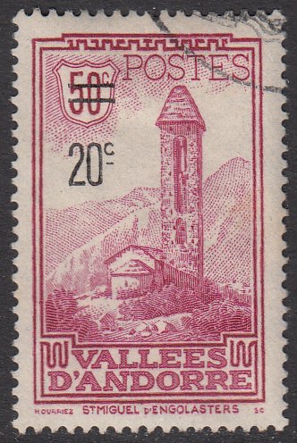 French Andorra 64 Used CV $17.00