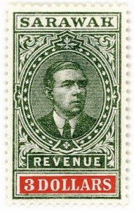 (I.B) Sarawak Revenue : Duty Stamp $3 (1918)
