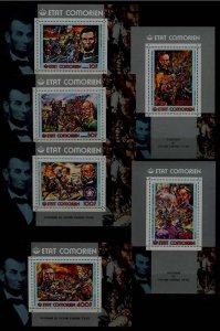 Comoro 224-29 MNH s/s US bicentennial