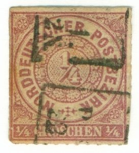 NORTH GERMAN CONFEDERATION 1 USED (RL) 3900 CV $15.00 BIN $5.00