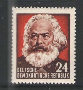 Germany - GDR/DDR 1953 Sc# 142 MNH VG/F - Karl Marx