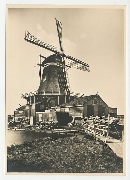 Postal stationery Netherlands 1946 Windmill - Leiden