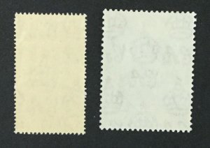 {BJ Stamps} PITCAIRN ISLANDS, #11-12, 1948 SILVER WEDDING, MNH. CV $44.75.