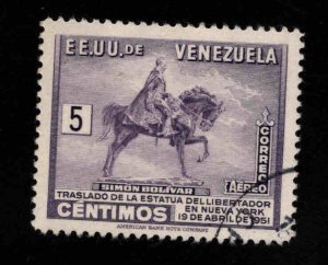 Venezuela  Scott C322 Used Simon Bolivar airmail stamp CTO  similar cancels