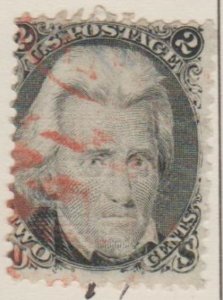 U.S. Scott #87 Red Cancel - Jackson Stamp - Used Single