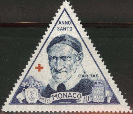 MONACO Scott 262 MNH** St. Vincent de Paul 1951 Holy Year