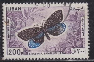 Lebanon C434 Erasmia Sanguiflua 1965