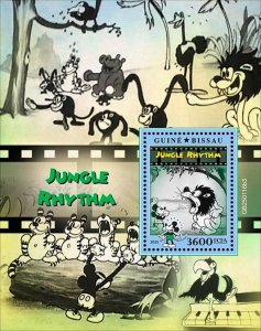GUINEA BISSAU - 2025 - Disney, Jungle Rhythm - Perf Souv Sheet-Mint Never Hinged