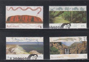 Australia # 1311-1314, World Heritage Sites, Used, 1/2 Cat.