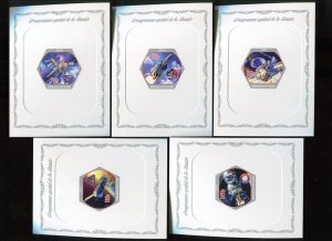 Ly222 2018 Soviet Space Program Apollo Soyuz ! Cardboard 5Bl Mnh