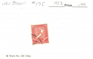 NEW ZEALAND - SC #175 - USED ON CARD - 1923 - Item NEZE219