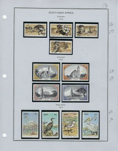 SOUTH WEST AFRICA ALMOST COMPLETE 1968-1989/ MINT 85% NH/LIGHTHOUSE BINDER/DUST 