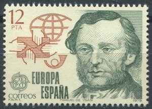 Spain Sc#2148 MNH, 12p red brn & sl grn, Europa (C.E.P.T.) 1979 - History of ...