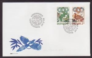 Denmark 1150-1151 Birds 1999 U/A FDC