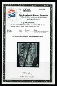 France #87 Prussian Blue (Faults) PSE Certificate cv$5,000.00