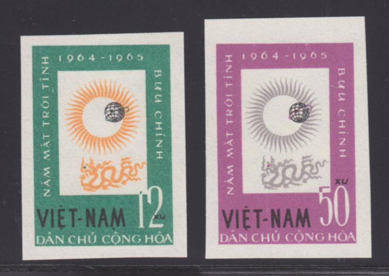 Viet Nam Dem Rep Sc 289-290 NGAI. 1964 International Quiet Sun Year