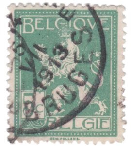 BELGIUM STAMP 1912. SCOTT # 94. USED. OVER 110 YEARS OLD STAMP. # 2