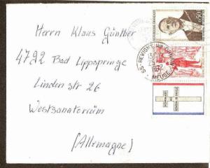 FRANCE 1972 FAMOUS PEOPLE, GENERAL GAULLE ON COVER # 7808